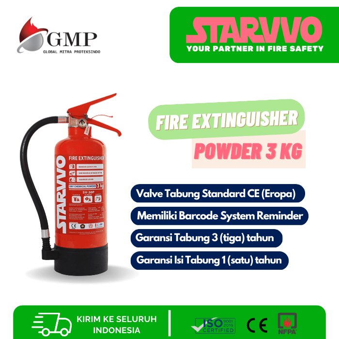 starvvo dry chemical powder 3 kg