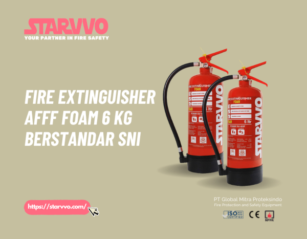Fire Extinguisher AFFF Foam 6 Kg SNI Terbaik untuk Proteksi Kebakaran